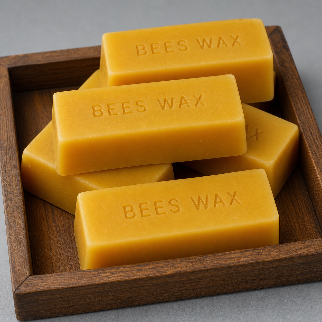 BEES WAX Beeswax yellow solid wax used as an emollient, thickening, and structuring agent in cosmetic formulations.