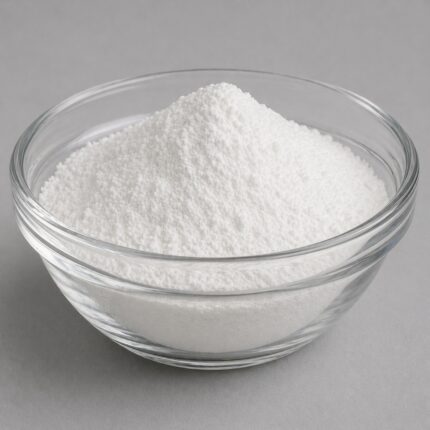 Disodium EDTA white crystalline powder used as a chelating agent to enhance stability in cosmetic formulations.