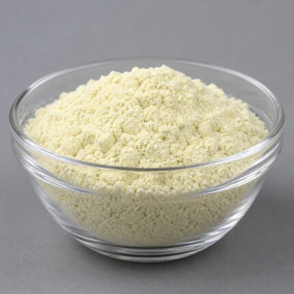 Guar Hydroxypropyltrimonium Chloride powder used as a cationic conditioning agent to improve softness and manageability in hair and skin formulations.
