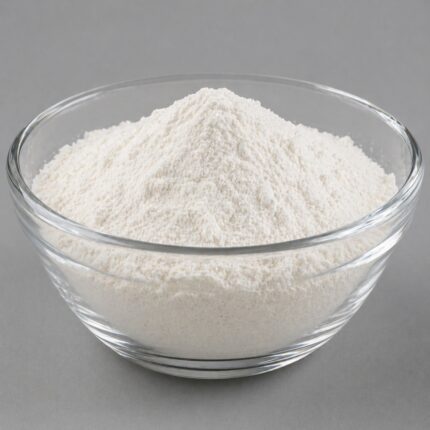Hydroxypropyl Methylcellulose (HPMC) fine white powder used as a thickening, film-forming, and stabilizing agent in formulations.