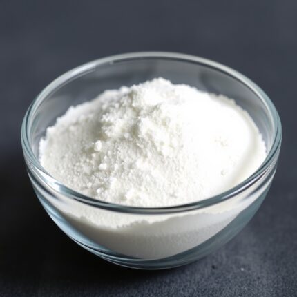 Myristyl Myristate waxy solid used as an emollient and texture-enhancing agent in cosmetic formulations.