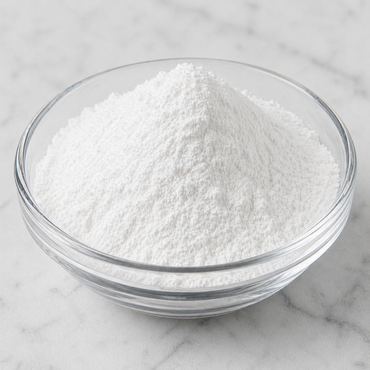Salycilic acid normal Salicylic Acid white crystalline powder in glass container used for acne treatment and exfoliation in cosmetic formulations
