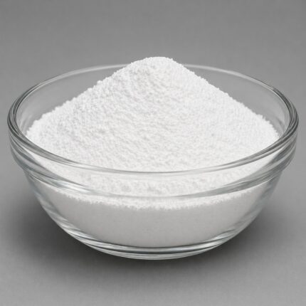 Sodium Benzoate white crystalline powder used as a preservative to inhibit microbial growth in cosmetic and food formulations.