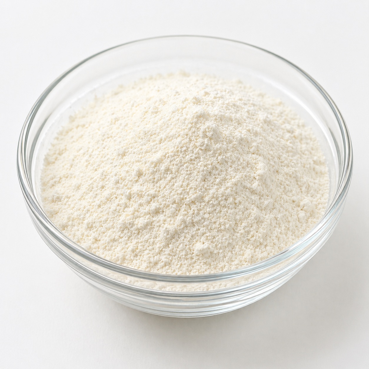 ALOE VERA 200X Light beige to off-white fine powder of Aloe Vera 200X extract in a glass bowl, used as a concentrated soothing and moisturizing ingredient in skincare formulations.
