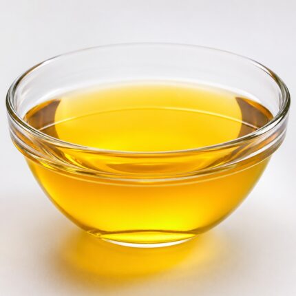 Sodium C14-16 alpha olefin sulfonate powder in a glass container, showing its fine white granular texture.