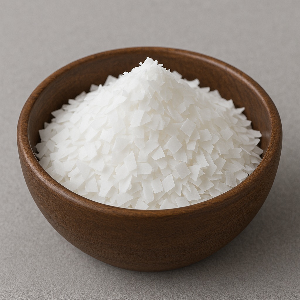 Cetyle Alcohol 1 White cetyl alcohol flakes cosmetic raw material Cetyl alcohol flakes used in cosmetic formulations High-purity cetyl alcohol flakes emulsifier ingredient Cetyl alcohol waxy flakes for skincare and haircare Cetyl alcohol flakes cosmetic thickening agent Cetyl alcohol solid flakes raw material Cetyl alcohol flakes for creams and lotions Cetyl alcohol flakes Cetyl alcohol cosmetic ingredient Cetyl alcohol waxy flakes