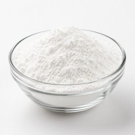 Sodium Lauryl Sulfoacetate powder in a glass container, showing its fine white crystalline texture.
